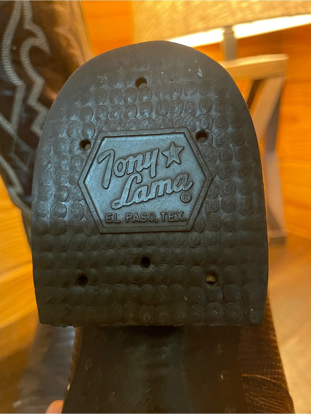 Men’s Tony Lama’s / Genuine Brown Lizard / Western Cowboy Boots / 10D - Picture 7 of 9